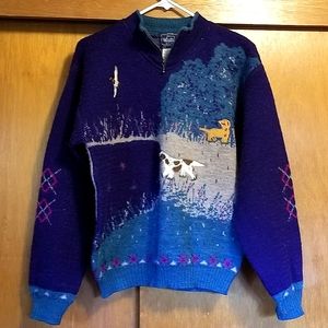 Vintage Woolrich Wool Nature Intarisia Sweater